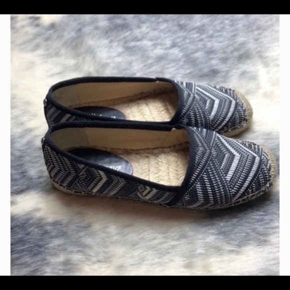 Sam Edelman Lynn Espadrille Black & White 6.5 - Picture 3 of 6